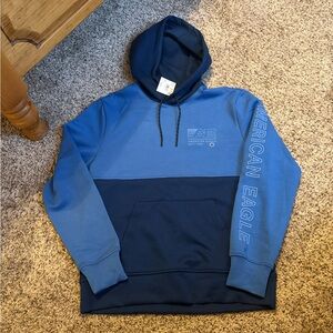 American Eagle Outfitters Two-Tone Blue Hoodie